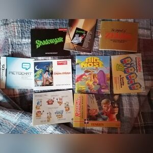Various video game instruction booklet bundle (mainly NES).